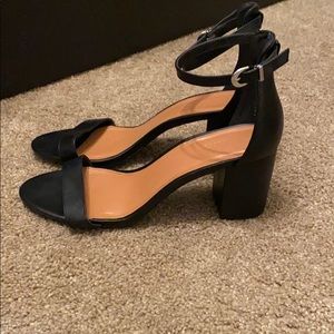 Black strappy sandals